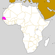 Karte: Position von Senegal