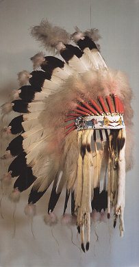 Feather bonnet of Lakota primary
                            nation