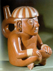 Moche-Figur: Sitzender 01