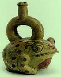 Moche-Gefss: Frosch