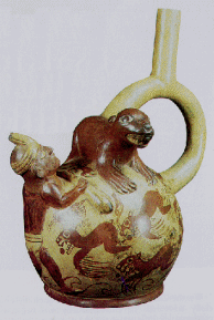 Moche-Tiergefss: Seelwenjagt