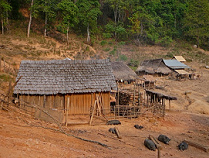 Laos, das Khmu-Dorf Ban Sam Yord