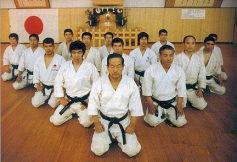 Karate-Gruppe in Japan