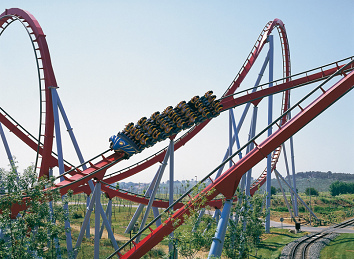 roller
                      coaster in Catalonia in Spain