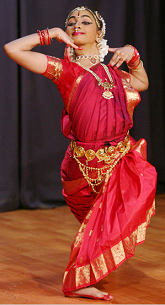 Devadasi
                        dancer with a Melattur style