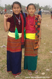 Nepal, Tamang hill tribe girls