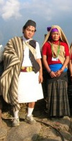 Nepal, Gurung hill tribe, typical dresses