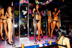 Gogo bar with erotic
                        women dancers in Thailand in Pattaya