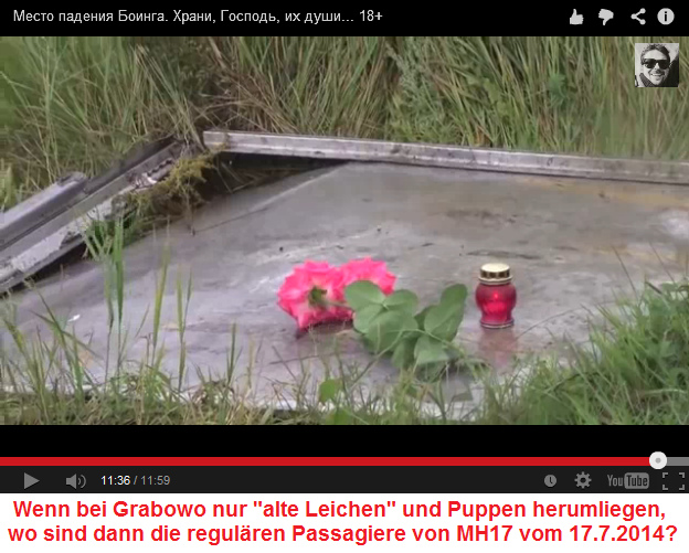 Gedenken an MH17 bei
                        Grabowo, aber es bleibt die Frage: Wo sind die
                        regulren Passagiere von Flug MH17 vom
                        17.7.2014?