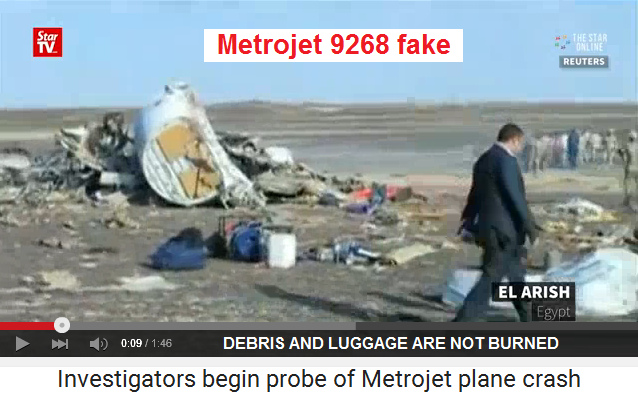 Metrojet 9268-Fake: Unverbrannte Trmmer und
                Gepck in El Arish