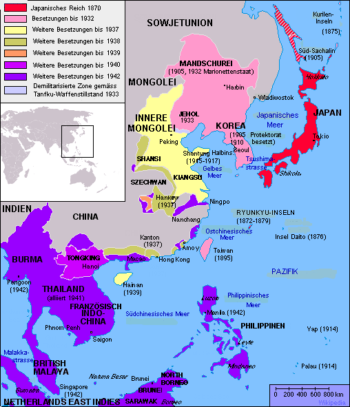 China 1937-1945: Nazi-Japans Besetzungen