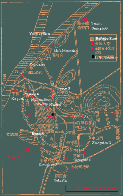 Nanking / Nanjing 1937: Karte des
                          Massakers