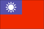 Flagge der Kuomintang, ab 1949
                        die Flagge von Taiwan-China