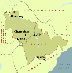 Position der Stadt
                          Changchun, Provinz Jilin