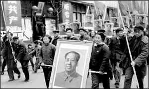 Shanghai:
                        Arbeiterdemonstration Dezember 1966