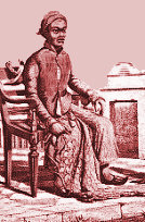 Sunan Kalijogo as
                portrayed in an old engraving.