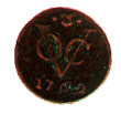 VOC
                      copper cent, value 1 cent, from 1769