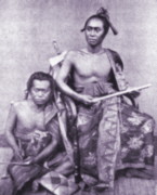 The Raja of Buleleng on Bali, in an 1865 photo.