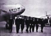 Dutch pilots of KNILM, the Dutch
                              colonial airline, in the late 1930s.