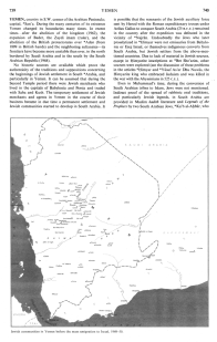 Encyclopaedia Judaica (1971): Yemen, vol.
                        16, col. 739-740