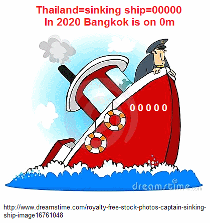 Bangkok is a sinking
                        ship which will be on 0m completely in 2020 -
                        cartoon