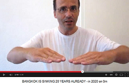Die Lehmschicht sinkt um 6 cm pro Jahr
                            und mit ihr die gesamte Stadt Bangkok - the
                            clay layer is sinking with about 6 cm per
                            year and whole Bangkok is sinking with it -
                            ชั้นดินเหนียวจะจมด้วยประมาณ 6 ซม.
                            ต่อปีและทั้งกรุงเทพฯจะจมกับมัน