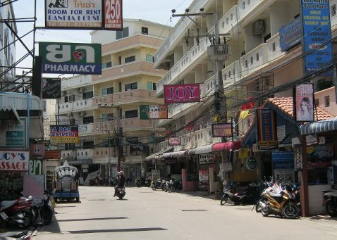 Buakao Road in Pattaya, Hotel DaDar and Hotel
                    Blue Heaven, Zentren fr Rechtsradikale aus dem
                    deutschen Sprachraum