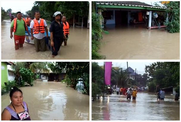 berschwemmungen in der Region Pattaya in
                Gebieten unter 0 Meter 02