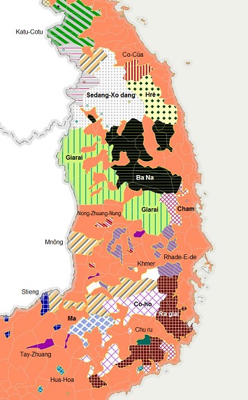 Vietnam: Die
                        Ba-Na-Ureinwohner im Zentralen Hochland neben
                        anderen Ureinwohnergruppen