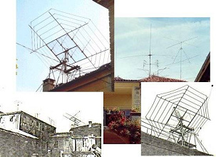 Antenas del
                      centro de escuchas "Torre Bert" de los
                      hermanos Judica-Cordigli