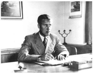 1936 apr.: Wernher von Braun en Peenemnde.