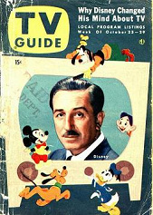 Walt Disney, el rey de la tele de
                          "Amrica", aqu en una portada de
                          una revista de tele "americana" en
                          1954.