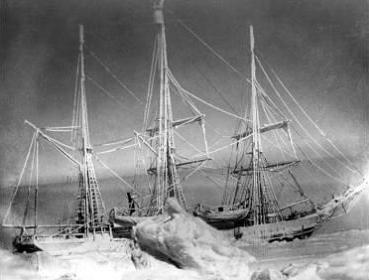 La nave
                        "belga" en el hielo rtico