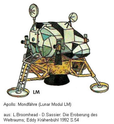 Apollo-Comic: Landefhre (Lunar Module
                          LM)