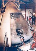 Apollo 1: The burnt command
                            capsule