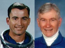 Astronaut John W. Young, young and old