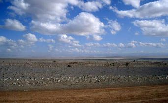 "Mondlandschaften" in Chile:
                        Atacama-Wste 14: Steinwste, Ebene