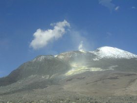 Désert d'Atacama 27: volcan de soufre
                        Azufle