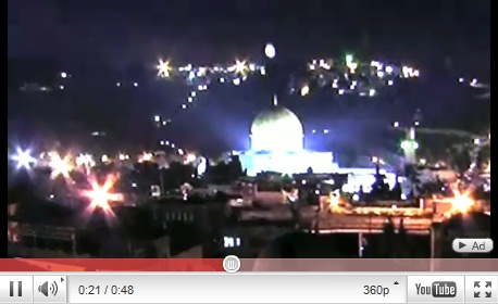 Video 03:
                    Bfo (Ufo) ber Jerusalem, 28.1.2011 (03), ein
                    leuchtendes Objekt kommt herunter