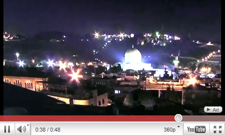 Video 03:
                    ovi (ovni) sobre Jerusaln, 28/01/2011 (07), el
                    objeto claro est girandose (03)