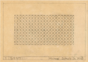 Figur 1: Strichbung mit Bleistift,
                          13.5.1977