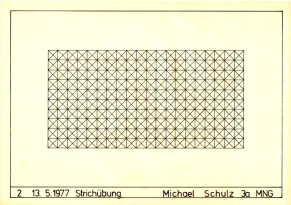 Figur
                          2: Strichbung mit Tinte, 13.5.1977