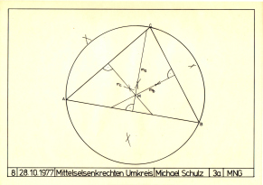 Figur 8: Mittelsenkrechte mit Umkreis