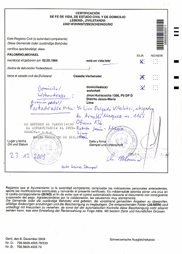 Existenzbesttigung fr die
                          IV-Kasse Genf (02)