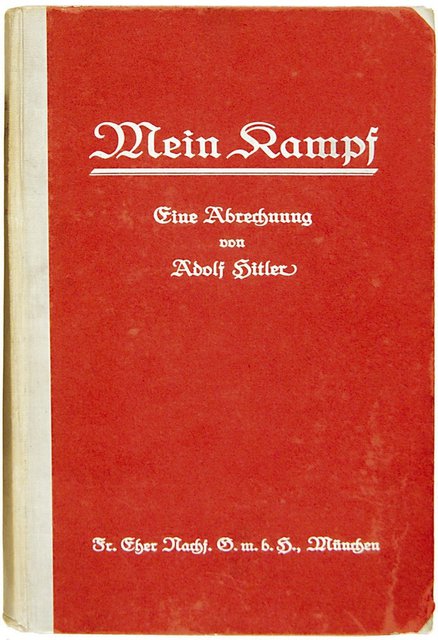 Buch von Adolf Hitler:
                      "Mein Kampf"