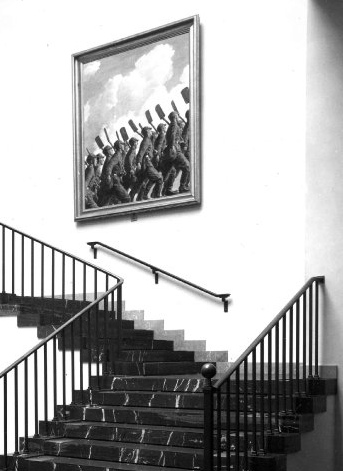 Werftbild im Treppenhaus
                              1938