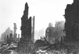 Zerbombtes Dresden 1945