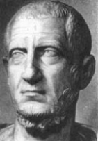 Tacitus, portrait. His generalizations
                            and ambiguities are later indicating the way
                            of the later populists.