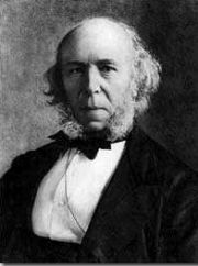 Herbert
                Spencer, portrait of a realist telling that the fittest
                survives better