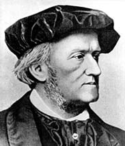 Richard Wagner,
                  portrait with very cynical characteristics, an
                  anti-Semite